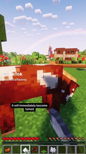 Feeding and Taming Horses in Minecraft