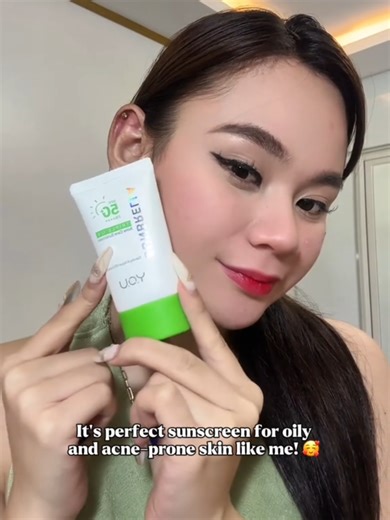 Ngayon nahanap ko na✨ No white cast, no breakouts ☀️ Just clear, protected skin 🧴 #OilySkin #AcneFriendly #SunCare