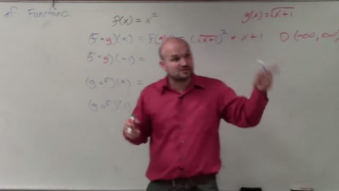 How to compose two functions and evaluate and determine the domain