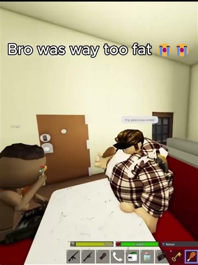 bro was way too fat 😭#roblox #dahood #coems #memes