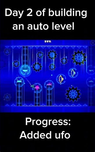 Day 2 of building an auto level #shorts#geometrydash