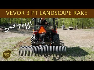 Using the 3 point hitch LANDSCAPE RAKE by VEVOR