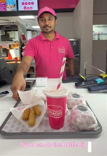 Bottle Flip Challenge Offers Free Meals in Dubai