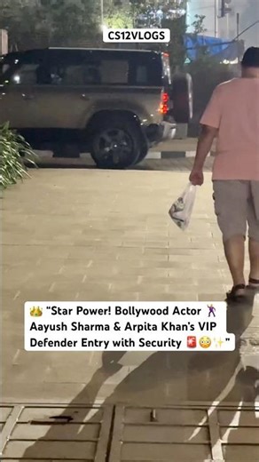 Star Power Bollywood Actor Aayush Sharma & Arpita Khan’s VIP Defender Entry with Security #Shorts#In