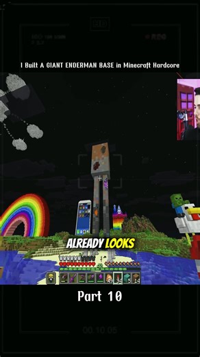 Building a Giant Enderman Base in Minecraft Hardcore
