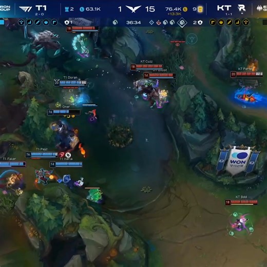 "THERE'S NO WAY..." T1 League of Legends / T1 리그오브레전드 complete the comeback from 13k gold down! | LOL Esports