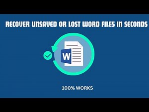 Recover Unsaved or Lost Word Files in Seconds (100% Works)