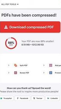طريقة ضغط ملف PDF ( مجانا ) | الفيديو كامل على القناة
