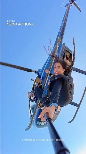 Jumping from a Helicopter? Let Osmo Action 6 Capture the Thrill!