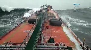 This wave may cause the ship to break🤯 Sea screen | Sea screen