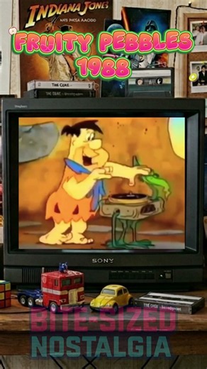 Fruity Pebbles Commercial 1988 | Rapping Barney & Fred Flintstone