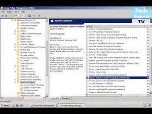 Disable Right Click of Domain Users via GPO from ADDS - Windows Server 2008