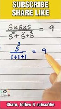 How to solve #maths #mathstricks #mathematics #indonesiareels #lifeisbutadream