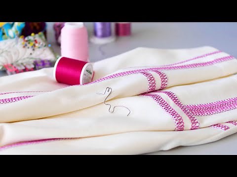 How to sew with thick decorative threads using the BERNINA Overlocker Decorative Threads Guide #L25