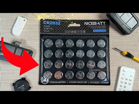 Long-Lasting CR2032 Batteries -- Easy Open Storage Pack