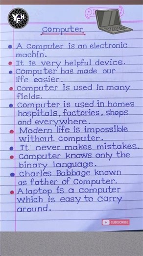 10 lines on Computer | Computer 10 lines | Few lines on Computer |