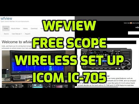 wfview FREE SCOPE - wireless with ICOM IC 705