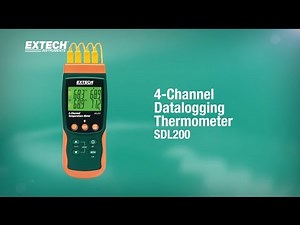 Extech SDL200 4-Channel Datalogging Thermometer Showcase Video