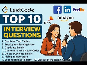 Top 10 LeetCode SQL Interview Questions | SQL Coding Interview Preparation