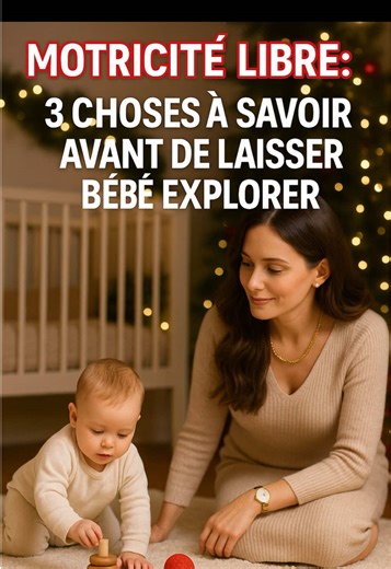 On parle beaucoup de motricité libre… mais il y a 3 choses essentielles à savoir AVANT de laisser bébé explorer 👶 ❌ Non, ce n’est pas “laisser bébé faire n’importe quoi” ✅ Oui, c’est un pilier du développement moteur et cérébral 🎯 Dans cette vidéo, je t’explique : – quand commencer – ce qu’il ne faut surtout pas faire – comment sécuriser sans bloquer 💬 Dis-moi en commentaire : Tu pratiques déjà la motricité libre ou tu hésites encore ? 🔖 Pense à enregistrer cette vidéo (tu en auras besoin pl