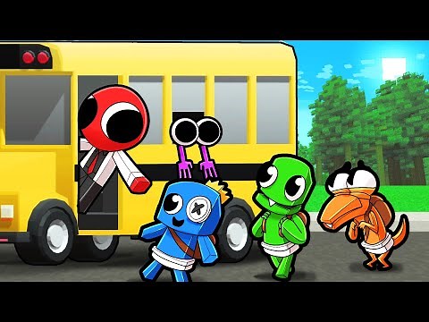 Baby RAINBOW FRIENDS FIELD TRIP! (Minecraft)