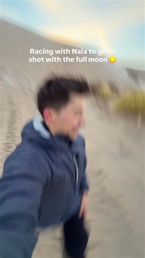 I’m always trying to capture these fleeting moments with Nala. Playing fetch while the moon is rising on one horizon and the sun sets on the other. What an amazing little moment in time 🌕 | adventuringwithnala