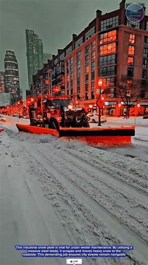 Power & Precision: Industrial Snow Plow for Urban Winter Maintenance and Street Clearing
