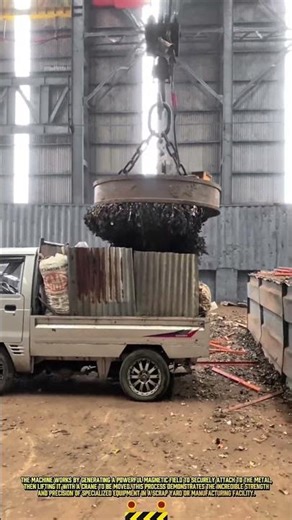 Machine Process to Move Metal with a Strongest Magnet #dailywork #metalworking #satisfying
