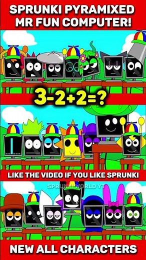 ❤️NEW SPRUNKI INCREDIBOX PYRAMIXED ALL MR.FUN COMPUTER MOD All Characters Normal Phase Mix #sprunki