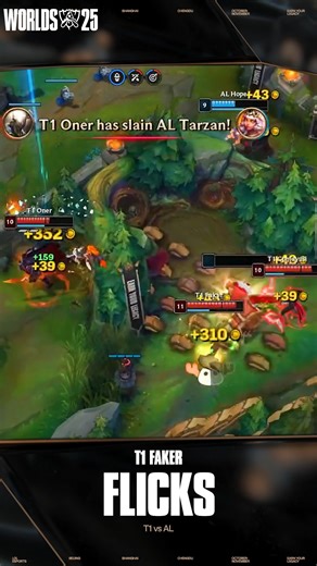 Faker’s out here flicking rocks left and right ⛰️ Match: T1 vs AL #Worlds2025 Quarterfinals Day 4 #leagueoflegends #lolesports | LOL Esports