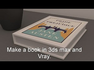 Make a Book in 3ds max and Vray.