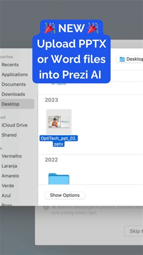 Prezi (official) on Instagram: "Got a PowerPoint, Word doc, or PDF? Prezi AI will instantly turn it into a dynamic presentation. 🎥 Watch how it works. #PreziAI #PresentationTools #PowerPointUpgrade"