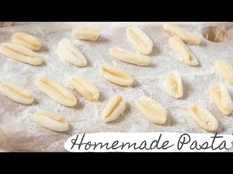 2-Ingredients Homemade Pasta | NO Machine, NO eggs | Italian "Cavatelli" (So Easy)