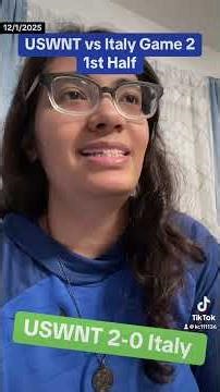 USWNT vs Italy Game 2 1st Half Review #uswnt #azzurri #woso