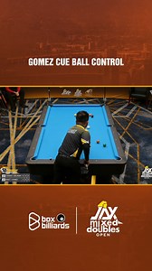 GOMEZ CUE BALL CONTROL 😌 #boxbilliards | Box Billiards