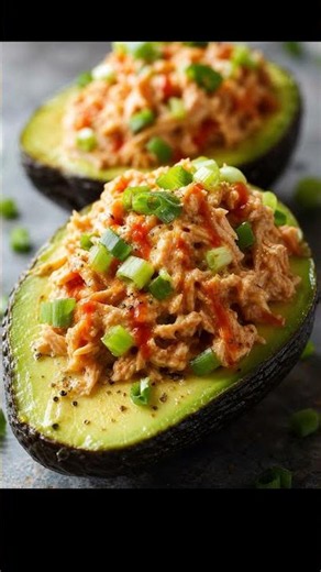 Spicy Tuna-Stuffed Avocados