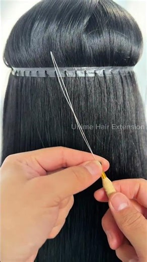 100% human remy virgin butterfly weft Extension Install tutorial #butterflyhairextensions