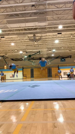 College Cheerleading Practice Tumbling Highlights