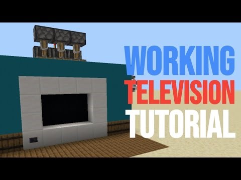 WORKING TV IN MINECRAFT TUTORIAL (Bedrock/ Windows 10/Ps4/Xbox/Switch) 1.21+ NO MODS ONLY REDSTONE!