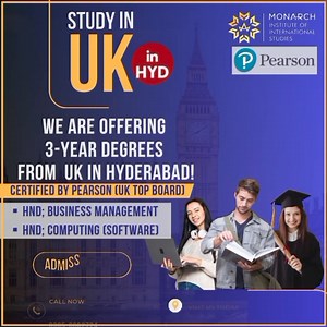 Unlock endless career opportunities in business & software development with our globally recognized degrees in Business Management (HR) & Computing (Software)🌟 Gain hands-on experience, real-time skills, and open doors to international success🇬🇧🎓 ✔ Provides specialization in Human Resource Management (Business) Globally. ✔ Provides specialization in Software (Computing) Globally. ✔ Recognized and Pearson certified UK degree. ✔ Leads you to top universities abroad. ✅ Get chance to study in UK