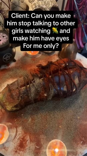 Farrah Altieri Pierce on Instagram: "This powerful freezer binding spell works by symbolically freezing his ability to be intimate with anyone else. Using an eggplant to represent his 🍆, the energy is directed to keep his urges locked, cold, and bound so he can’t talk to, sleep with, or give his energy to other women. ❄️💜 This is domination + binding magic blended together—perfect when you want his attention and intimacy focused only on you. ✨ Intent: Stop him from wandering ✨ Tool: Eggplant (