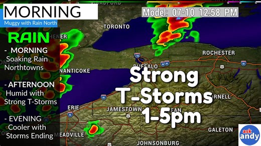 There will be some Rain free time Today, but T-Storms have potential to turn Severe this Afternoon with Drenching Downpours, Lightning and Strong Winds. | Andy Parker