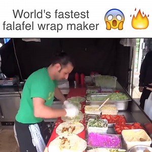 283K views · 1.6K shares | WORLD'S FASTEST FALAFEL SANDWICH MAKER? :o | Habibi Maafi Mushkil | Facebook