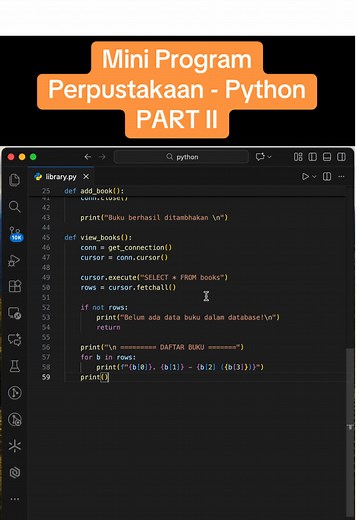Mini Program Perpustakaan dengan Python