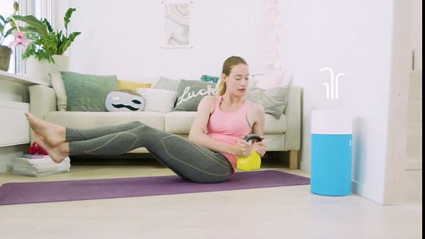 BLUEAIR Air Purifier Large Room, Air Cleaner for Dust Pet Dander Smoke Mold Pollen Bacteria Allergen, Odor Removal, for Home Bedroom Living Room, Washable Pre Filter, HEPASilent, Blue 211+ (Non-Auto)