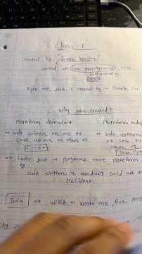 Day 1 of learning Java Full Stack from Beginner to expert.