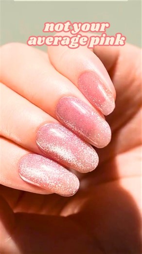 Pink Glow Gel Nail Strips! Easy At-Home Gel Nails