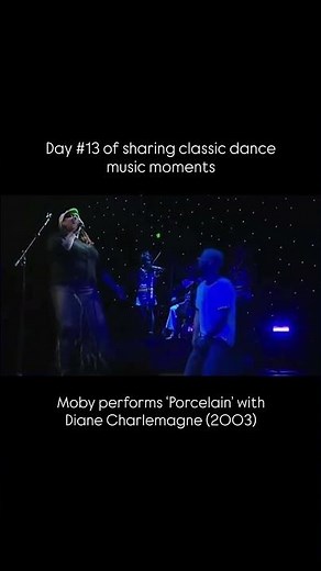 Diane Charlemagne performing Moby’s Porcelain… instant goosebumps 🤯 #nostalgia