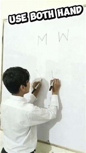 Use Both Hands – Learn ‘W’ & ‘M’ ✋✍️Make learning fun and engaging!