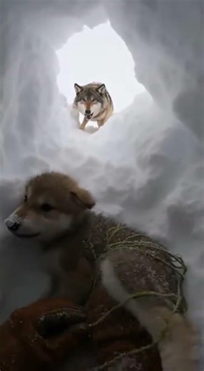 Hands Stuck in a Snow Tunnel